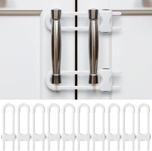 Bates- Baby Sliding Cabinet Locks, 10 Pack, U-Shaped Child Proof Cabinet Locks Baby Proofing Cabinets 100% Original Cheap Pice