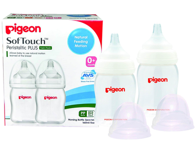 Pigeon Peristaltic  PP Bottle 160ml PK-2 Marketable