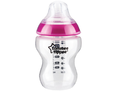 Tommee Tippee CTN Tinted Feeding Bottle 260ml Pink Ring Free Shipping Low Cost