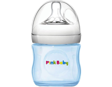 Pink Baby Wide Neck Feeding Bottle 120ml Deals Cheap Pice