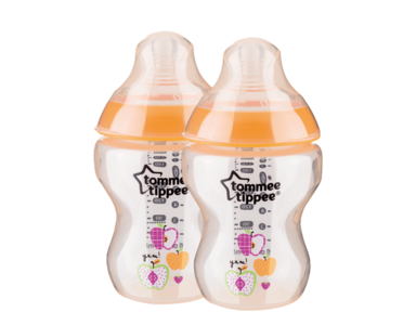 Tommee Tippee Orange 2Pk Tinted Bottle 260ml/9OZ Genuine For Sale