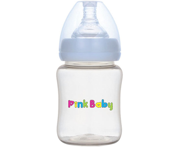 Pink Baby Wide Neck Feeding Bottle 180ml Outlet Extremely