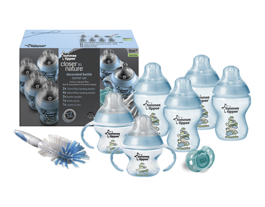Tommee Tippee Closer to Nature Bottle Starter Set - Blue Pay With Paypal For Sale