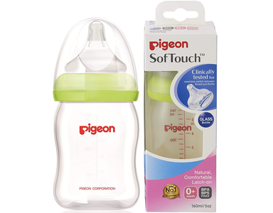 Pigeon Wide Neck Glass Feeding Bottle 160ml Clearance In China