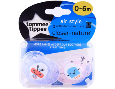 Tommee Tippee Air Style Soother 2-Pack Order Online