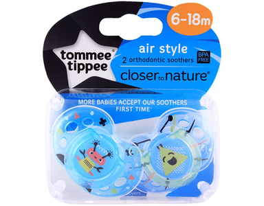 Tommee Tippee Air Style 2-Pack Soother Outlet Best Sale