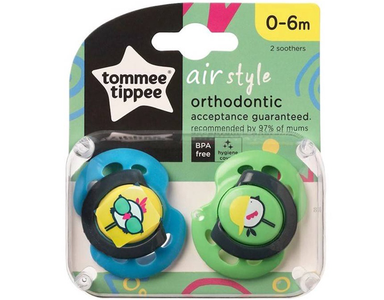 Tommee Tippee Closer To Nature 2PK Air Soother 0-6M Cheap Sale With Paypal