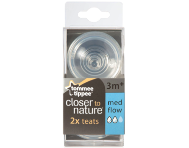 Tommee Tippee Medium Flow Silicone Wide Neck Teat Pk-2 Cheap Genuine