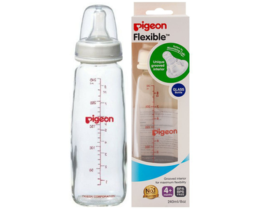 Pigeon Peristaltic Glass Feeding Bottle 240ml Discount High Quality