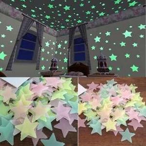 Glowing Stars Night Glow Stars For Kids Room Pack Of 100 Outlet Best Pices
