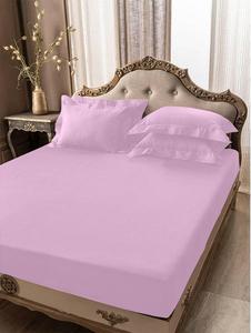 5 PCs Fitted Sheet Baby pink with Pillow cover Buy Cheap Browse