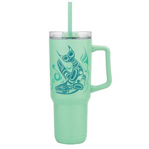 40oz Insulated Tumbler with Straw - Whale by Paul Windsor Huge Surprise For Sale
