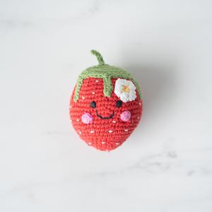 Handmade Friendly Strawberry Rattle Cheap Sale 100% Original
