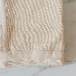 Scalloped Edge Baby Blanket Low Pice For Sale