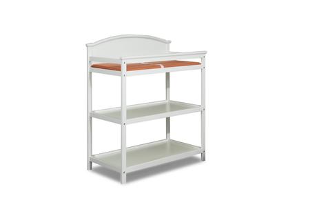 Delia Changer with Shelves and Pad - White Free Shipping Low Pice Fee Shipping