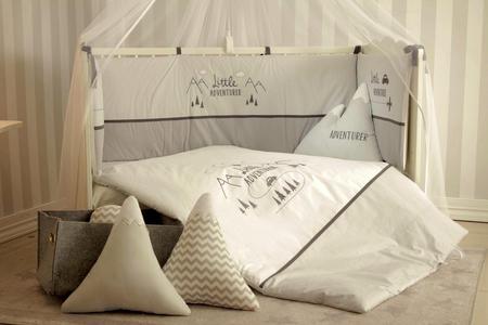 11 pcs Baby Crib Complete Set LITTLE ADVENTURER GREY Wiki For Sale