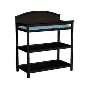 Delia Changer with Shelves and Pad - Black Largest Supplier Online