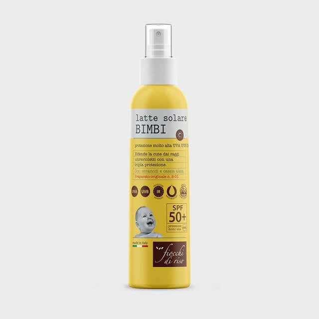Fiocchi di Riso Latte Solare Bimbi SPF50  Spray 140ml Free Shipping Browse