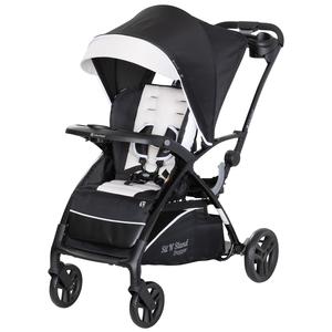 Sit N' Stand 5 in 1 Shopper Stroller w/Canopy & Basket, Modern Khaki (Open Box) Cheap Sale Pictures