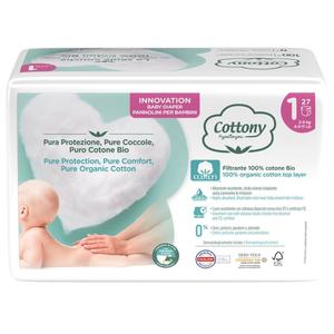 Pannolini Cottony con Cotone Bio - 1 Neonato 2/5 kg 27 pezzi Buy Cheap Very Cheap