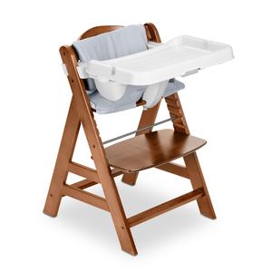 hauck Alpha  Grow Along Walnut Wooden High Chair, Tray Table & Deluxe Cushion Free Shipping Purchase