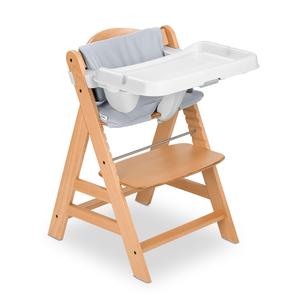 hauck Alpha  Grow Along Wooden High Chair w/White Tray Table & Grey Cushion Cheap Sale Release Dates