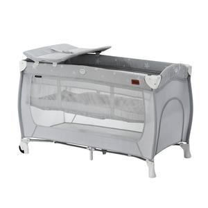 Hauck Sleep N Play Center Travel Cot w/Bassinet & Playpen, Stars Grey (Used) With Credit Card For Sale