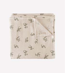 Swaddle blanket muslin 110x110cm - Holly Flowers - Main Sauvage Online Cheap Quality
