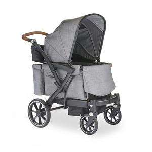Larktale Sprout V2 Adjustable Stroller 2 Seater Wagon, 120 lb Capacity, Gray Free Shipping Online