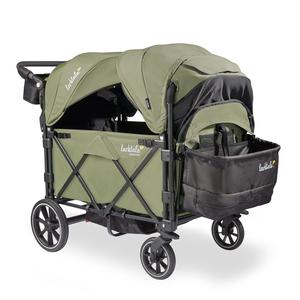 Larktale Caravan Quad Stroller, 4-Seater Wagon, 214 lb Capacity, Chelsea Green For Sale Free Shipping