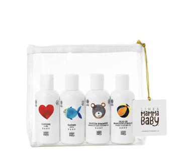 Reisset cosmos - 4x100 ml baby soap   baby bath   baby shampoo   baby olie - Linea Mamma baby Real Cheap Online