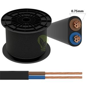 H03VVH2-F Kabel | 2 x 0,75mm2 aders | VMVL | 100 meter | Zwart Buy Cheap Affordable