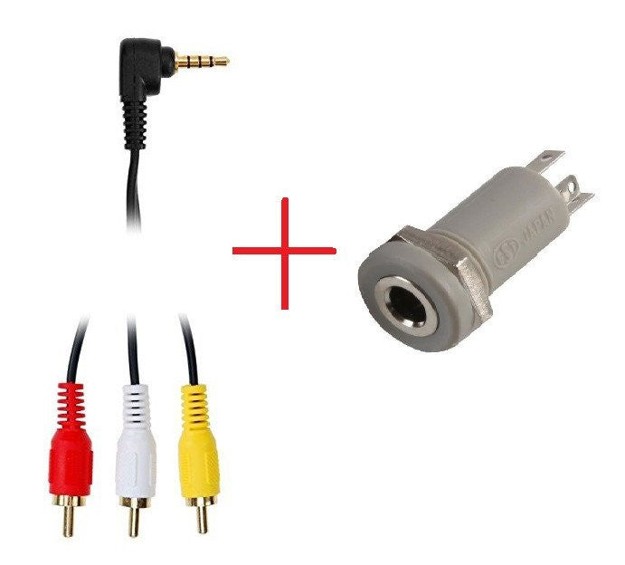 Parts | Service Repair | RCA Cable Plug & Socket Stereo 4pin TRRS Chassis Mount Cheap For Cheap