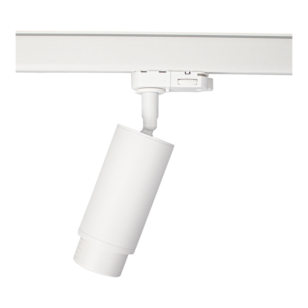 LED 3-fase Railspot GU10 | Oberon | Wit | Met verstelbare lens Clearance 2025 New