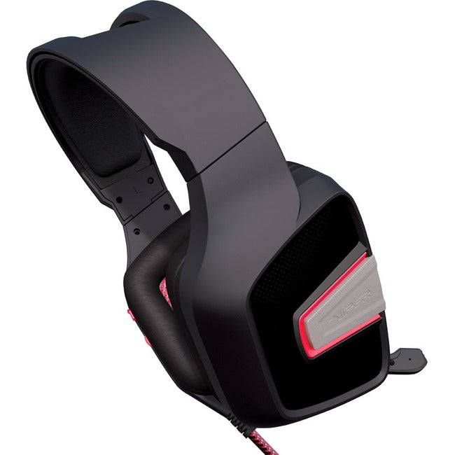 Patriot Memory Viper V330 Stereo Gaming Headset - Stereo - Mini-phone (3.5mm) - Wired - 32 Ohm - 20 Hz - 20 kHz - Over-the-head - Binaural - Circumaural - 7.22 ft Cable - Black Online Online Outlet Sale