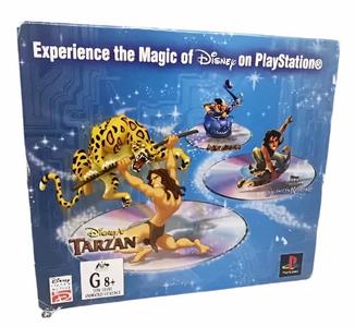 Game | Sony PlayStation PS1 | Triple Pack Tarzan, Aladdin & Emperor's New Groove Websites For Sale