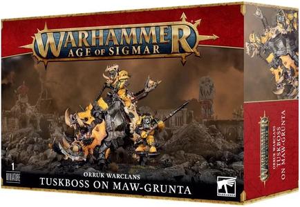 Warhammer Age Of Sigmar Orruk Warclans Tuskboss on Maw-grunta Sale Professional