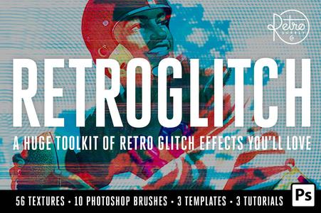 RetroGlitch | Photoshop Glitch Bundle Inexpensive Sale Online