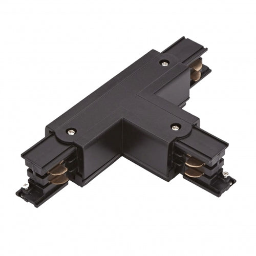 3-Fase Rails T-Vorm interne connector | Zwart | LEFT-1 The Cheapest Cheap Pice