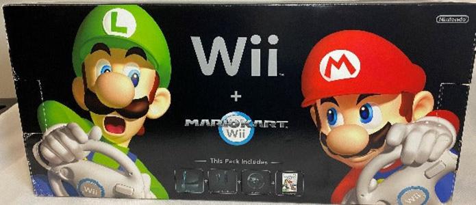 Console | Nintendo Wii | Boxed Black Wii Console Mario Kart Bundle PAL Big Sale Cheap Online