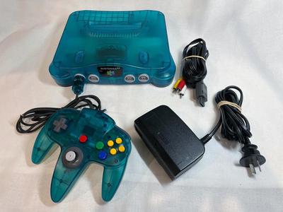 Console | Nintendo 64 | Ice Blue Funtastic N64 Console PAL Discount Low Cost