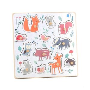 Vilac Sarah Betz - Forest Animals Peg Puzzle Get Authentic For Sale