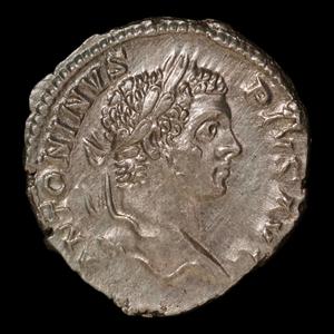 Rome, Emperor Caracalla, Denarius, Mars (God of War) - 206 CE - Roman Empire Extremely For Sale
