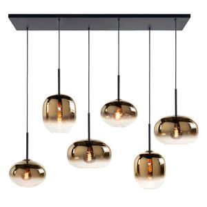 High light | Hanglamp | Semi gouden glazen | Bellini | 6x E27 fitting Free Shipping The Cheapest
