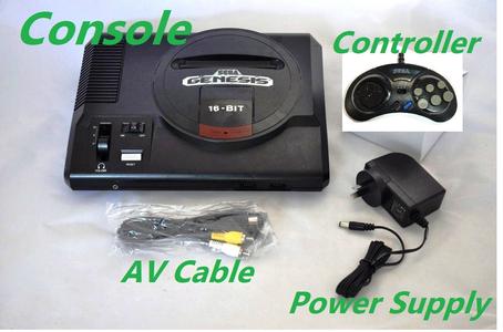 Console | Sega Mega Drive Genesis 1 | Console set with cables Very Cheap Pice