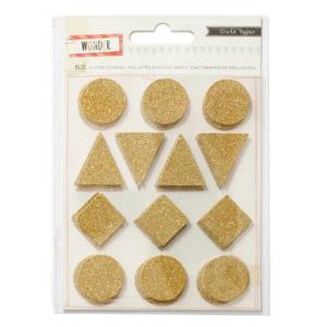Hoja de pegatinas doradas con purpurina Cheap Sale Footlocker Pictures