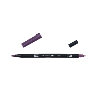 Rotulador Acuarelable Tombow Dual Brush-Pen Abt 679 Dark Plum With Mastercard Cheap Pice