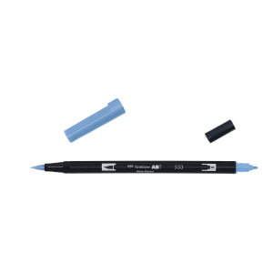 Rotulador Acuarelable Tombow Dual Brush-Pen Abt 533 Peacock Blue Recommend