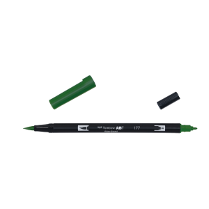 Rotulador Acuarelable Tombow Dual Brush-Pen Abt 177 Dark Jade Free Shipping Visit
