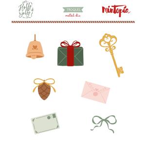 Troquel elementos Holly Jolly Genuine Cheap Online